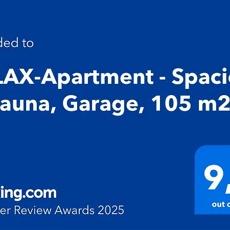 Apartment Relax-apartment - Sauna & Spacious, Garage, 105 M2